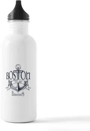 CafePress Boston Anchor Stainless Water Bottle 1 1.0L (34 oz) Stainless Steel Water Bottle
