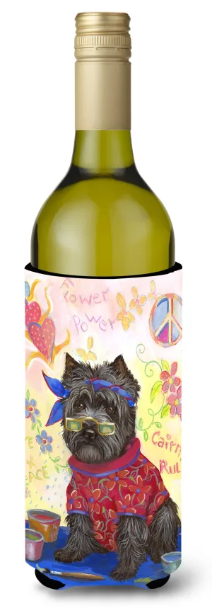 Cairn Terrier Hippie Dippie Wine Bottle Hugger PPP3053LITERK