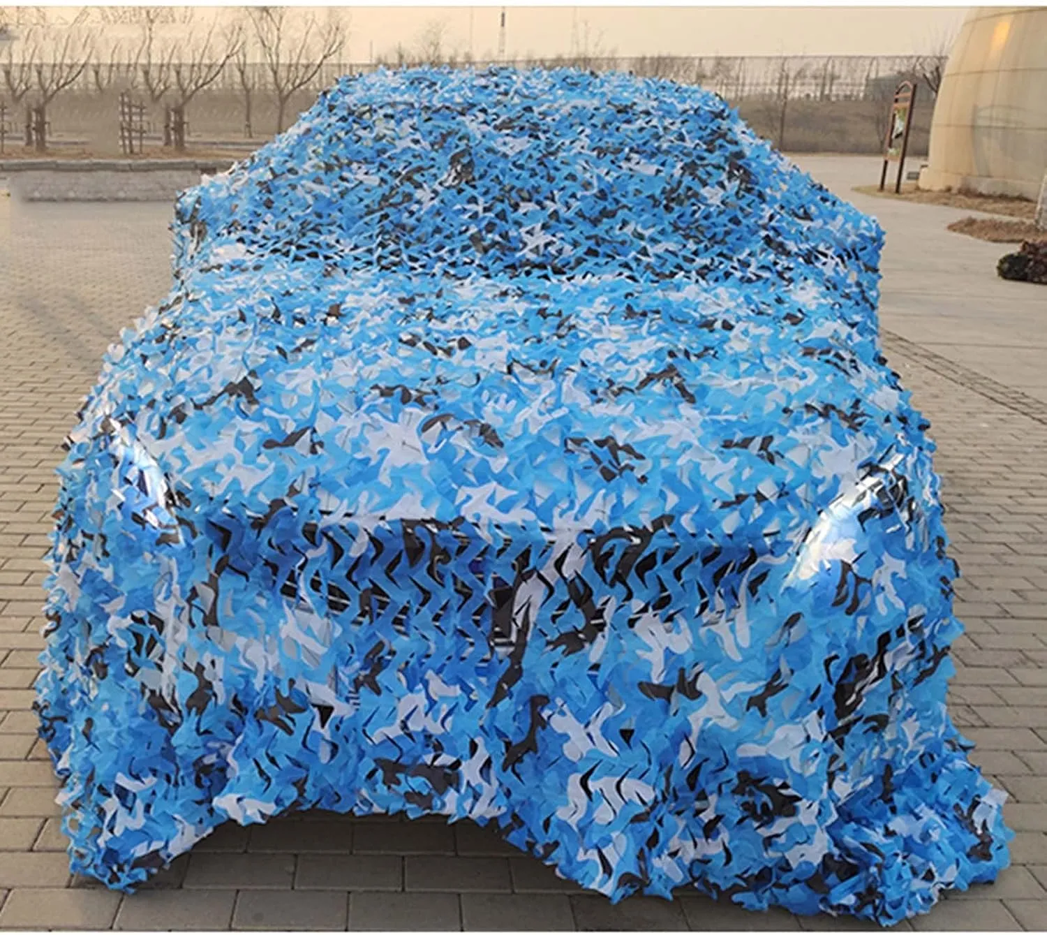 Camouflage Netting, 210d Outdoor Hunting Camo Net, Double-Layer Reinforced Sunshade Netting, Used for Military Decoration, Tent, Camping, Lightweight Sunscreen Net,6x10m(19.7 * 32.8ft)