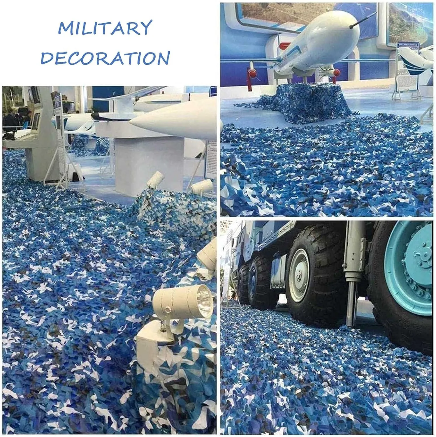 Camouflage Netting, 210d Outdoor Hunting Camo Net, Double-Layer Reinforced Sunshade Netting, Used for Military Decoration, Tent, Camping, Lightweight Sunscreen Net,6x10m(19.7 * 32.8ft)
