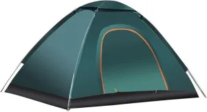 Camping Tent Automatic Camping Tent 1-2 Person Family Tent Double Layer Instant Setup Awning Outdoor Protable Backpacking Tent Hiking Travel (Color :