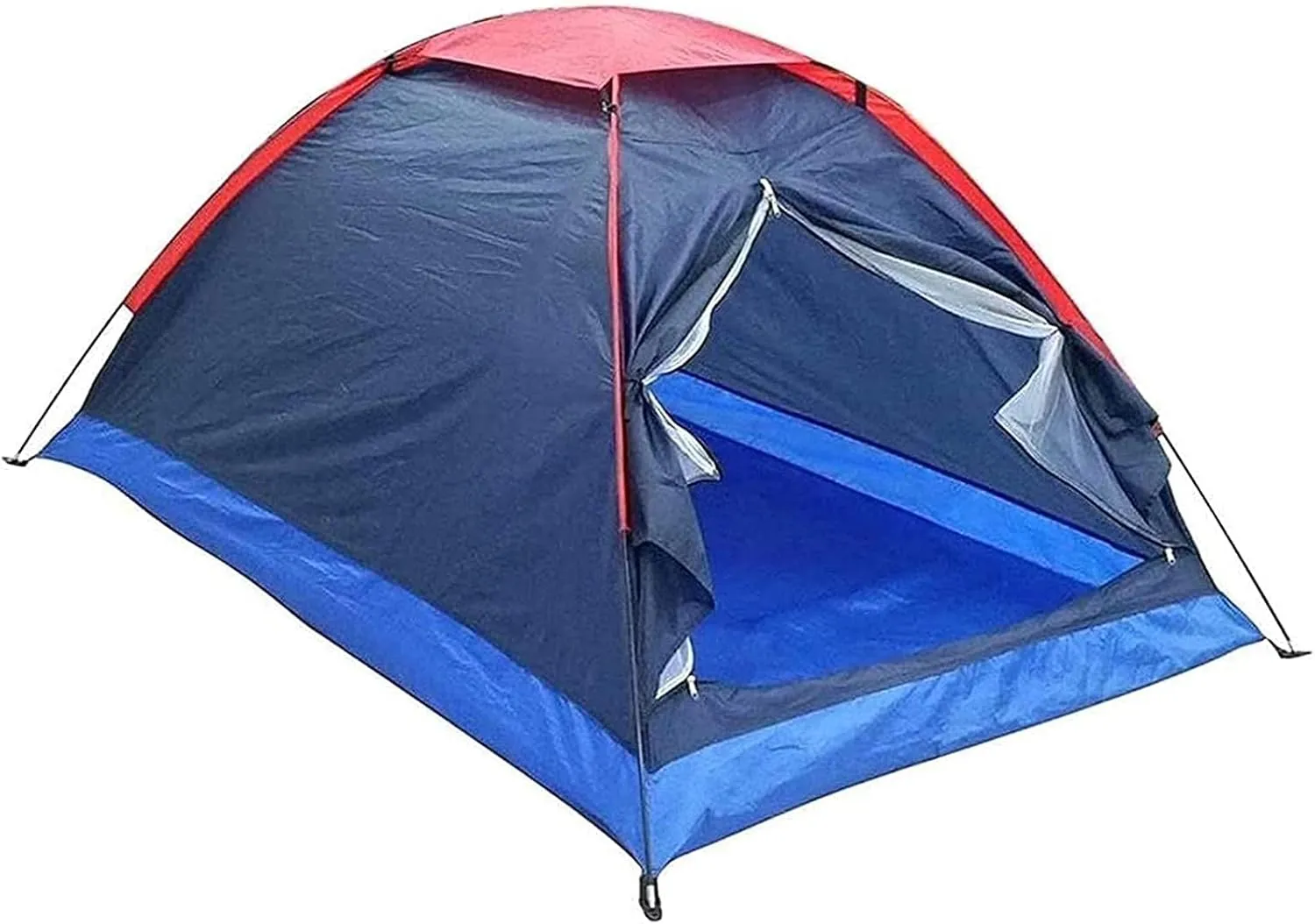 Camping Tent Tent,Camping Backpacking Tent 2-Man Lightweight Tent Waterproof Double Layer Dome Tent Camping Hiking Tent Color:Blue
