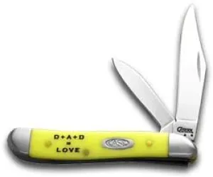 Case XX Knives Fathers Day Yellow Peanut 1/1000 Pocket Knife 80030FD