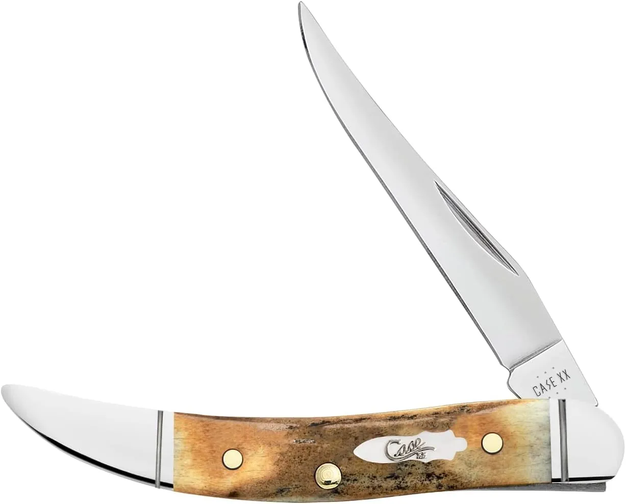 Case xx Knives Shot Show Burnt Stag Toothpick 71229 Stainless Pocket Knife