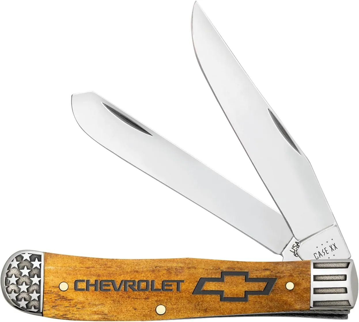 Case xx Knives Trapper 33710 Antique Bone Stainless Pocket Knife for Chevrolet