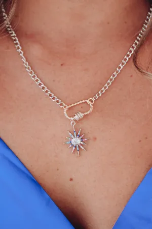 Charming Sun Lock Necklace by Treasure Jewels