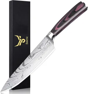 Chef Knife - CKnife Pro Kitchen Knife 8-Inch Chef's Knife made of German High Carbon Stainless Steel ，Ergonomic Handle, Ultra Sharp