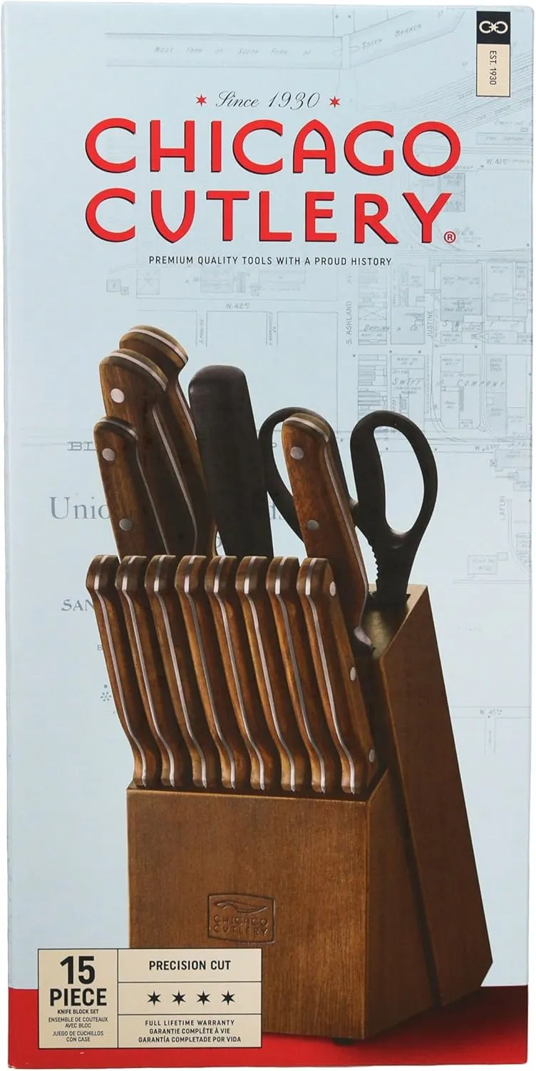 Chicago Cutlery 1134513 Precision Cut Kitchen Knife Set