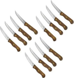Chicago Cutlery B144 Walnut Tradition 4-Piece Walnut Tradition Streak Knife Set (3-Pack)