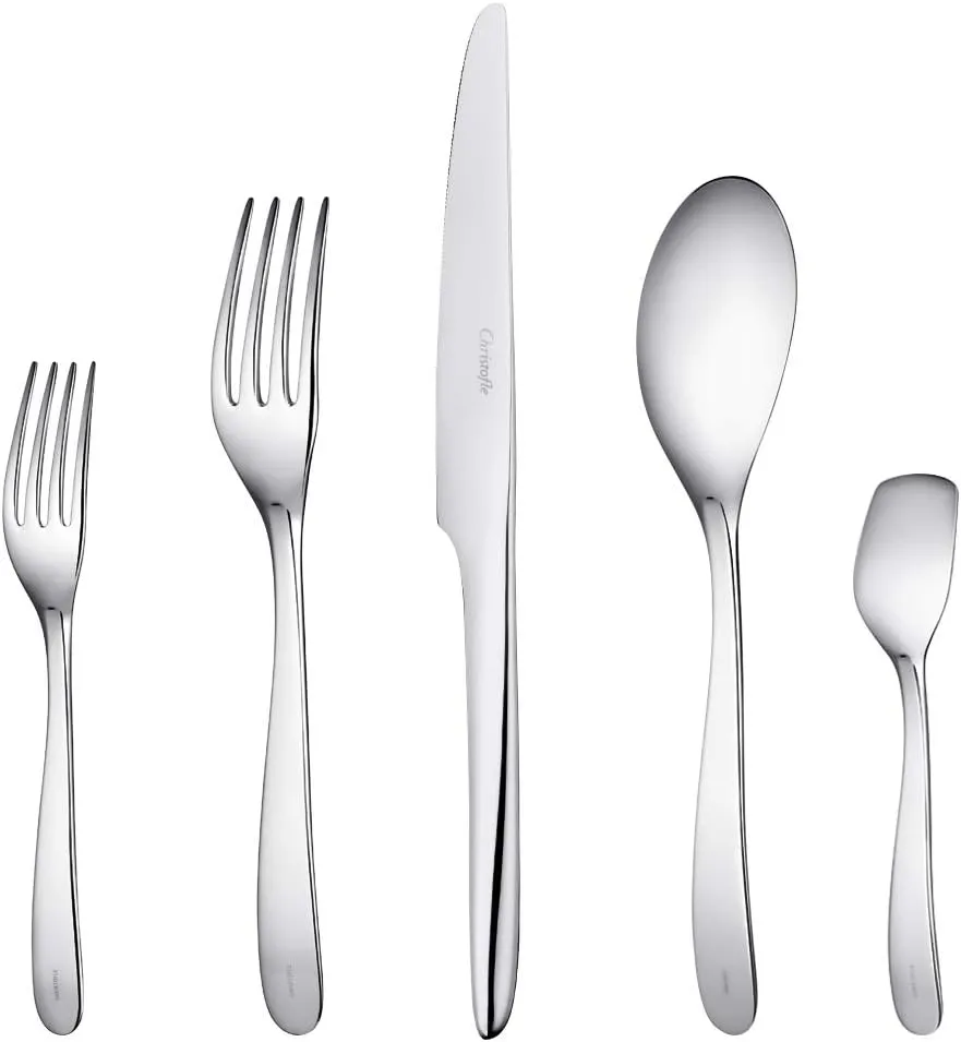 Christofle L'ame 20-Piece Stainless Steel Flatware Set Includes 4x5 Place Settings #2401185