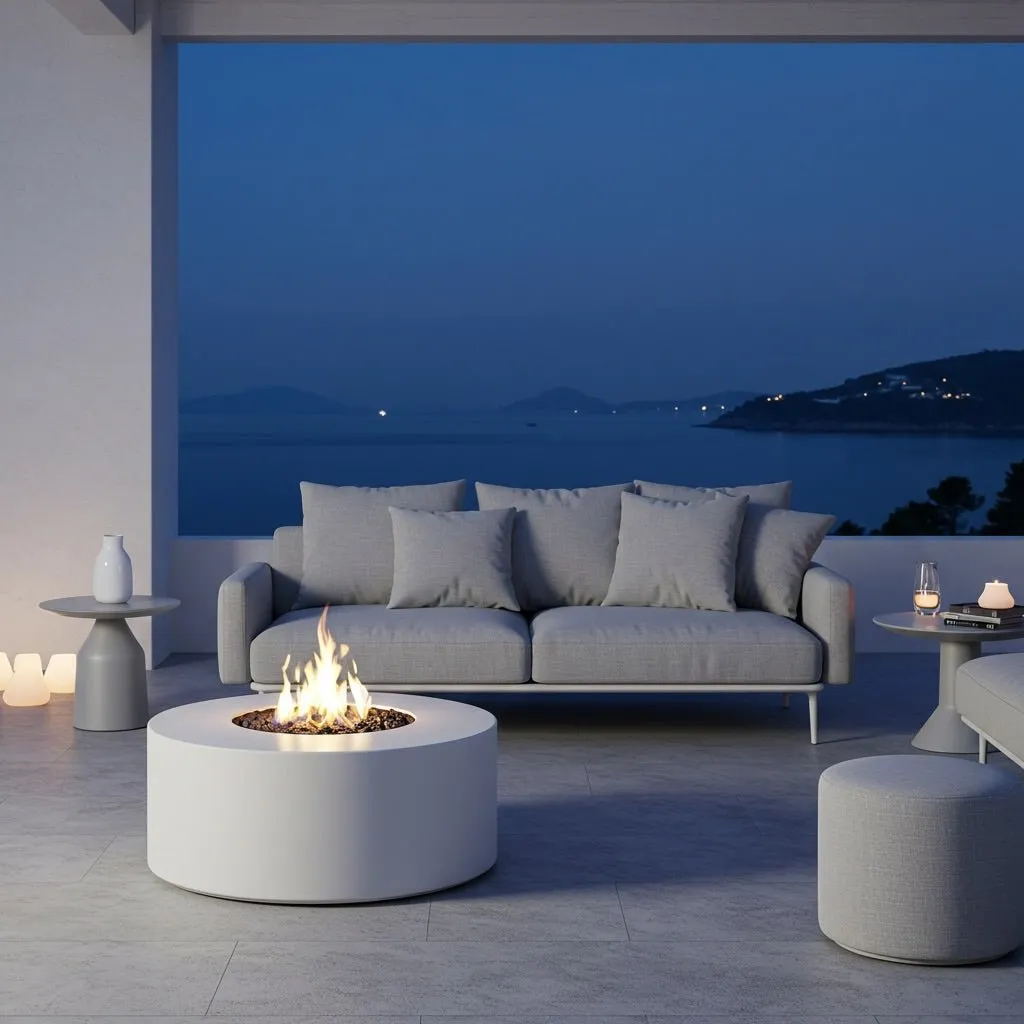 Circa Fire Pit Table - Aluminum