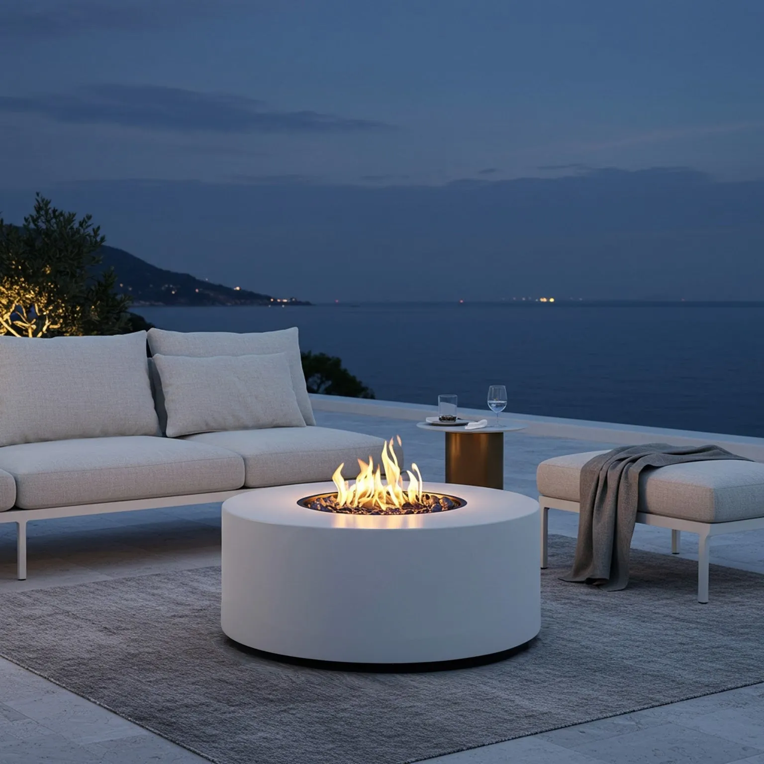 Circa Fire Pit Table - Aluminum