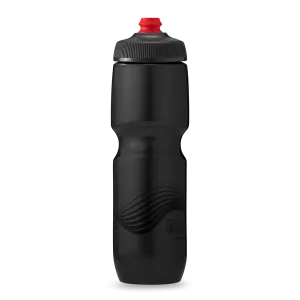 Clearance: 30 oz Breakaway® Water Bottle Wave Charcoal/Black by Polar Bottle Made in USA