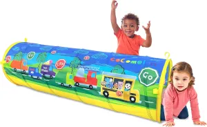 Cocomelon Tunnel for Toddlers Pop Up Play Tunnel Tent for Kids to Crawl Through | Collapsible and Portable Toy