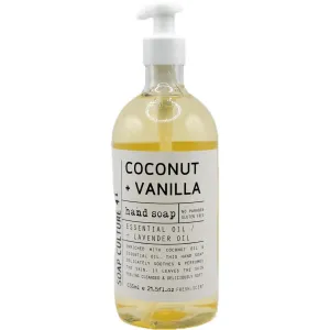 Coconut Vanilla Hand Soap, Essential Oil Lavender, 21.5 fl oz, Delicately Soothes & Perfumes