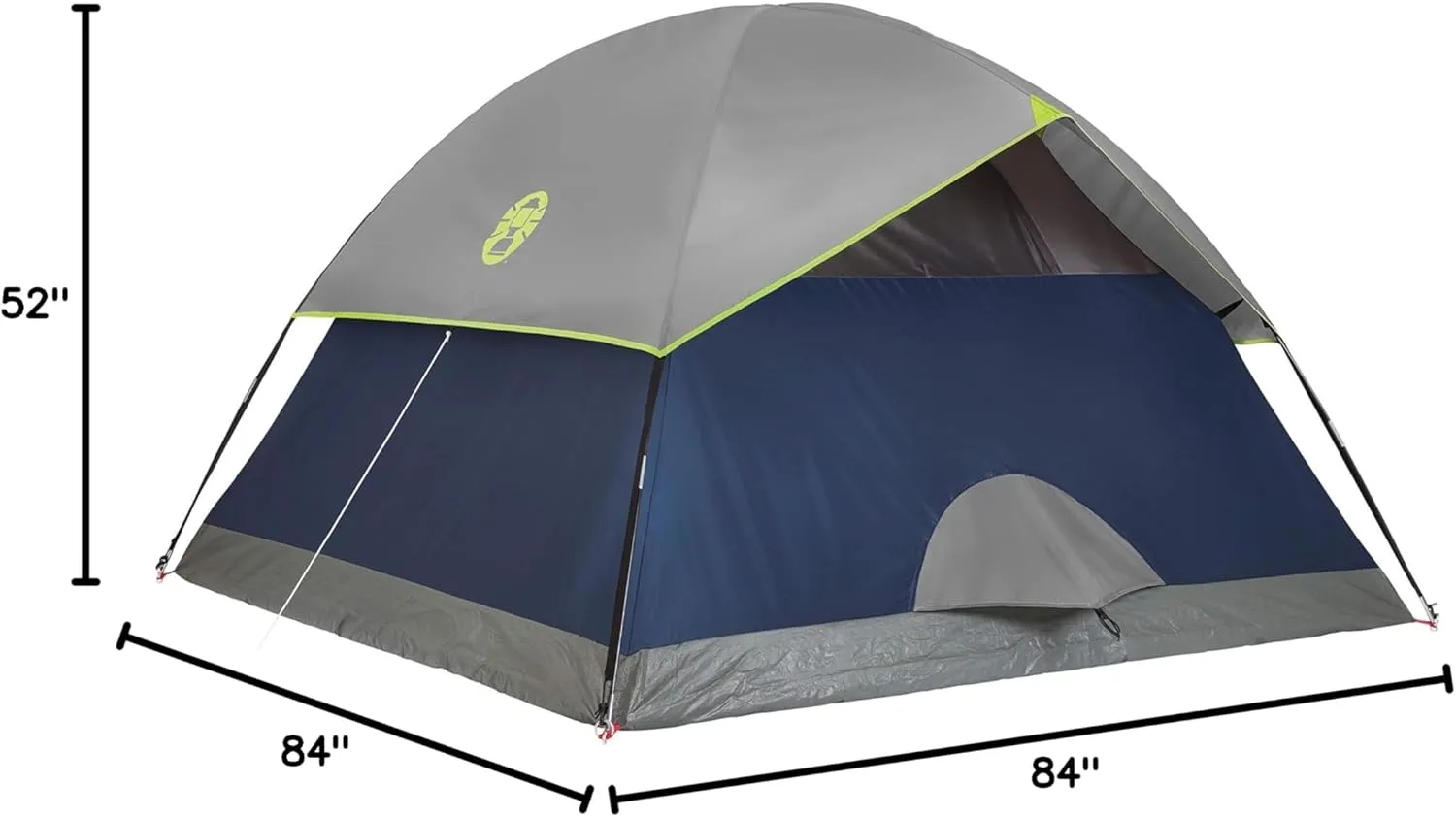 Coleman Sundome Tent with Rainfly, Weatherproof Tent Sets Up in 10 Mins