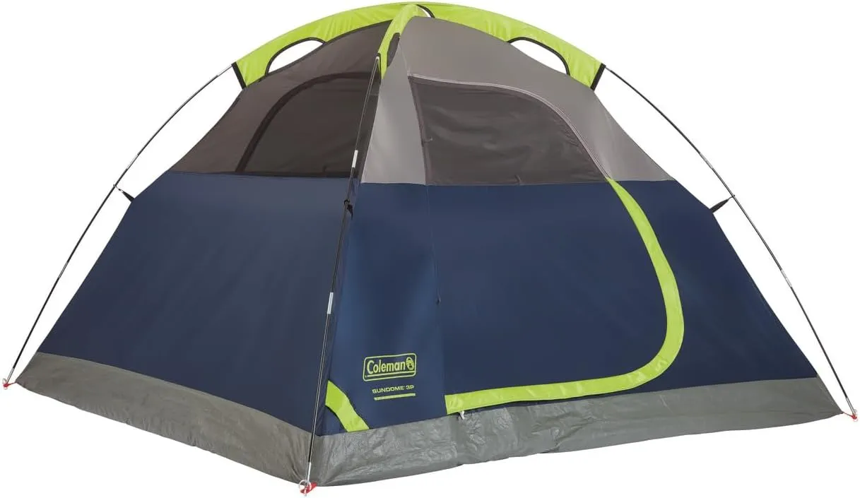 Coleman Sundome Tent with Rainfly, Weatherproof Tent Sets Up in 10 Mins