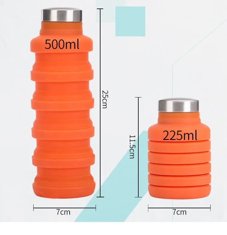 Collapsible Silicone Water Bottle