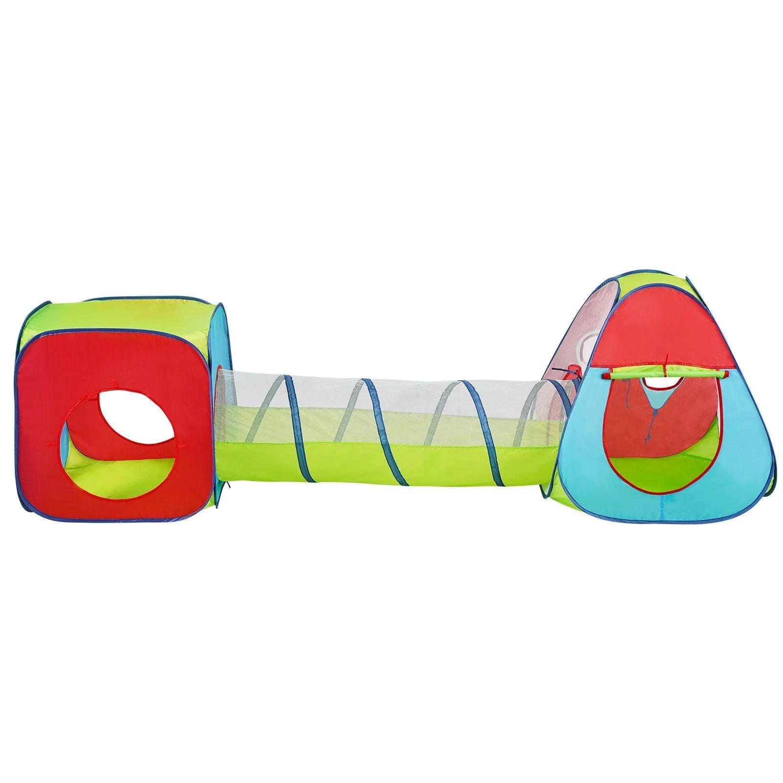 Colorful Kids' Play Tent & Tunnel