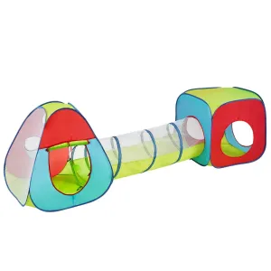 Colorful Kids' Play Tent & Tunnel
