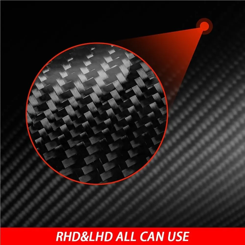 Compatible for Subaru BRZ Compatible for Toyota GR86 2022 2023 Real Carbon Fiber Roof Side Panel Decorative Strips Car Decoration Accessories Sticker(Black Carbon)