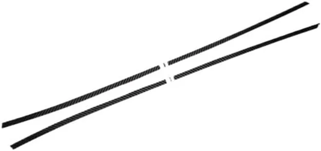 Compatible for Subaru BRZ Compatible for Toyota GR86 2022 2023 Real Carbon Fiber Roof Side Panel Decorative Strips Car Decoration Accessories Sticker(Black Carbon)