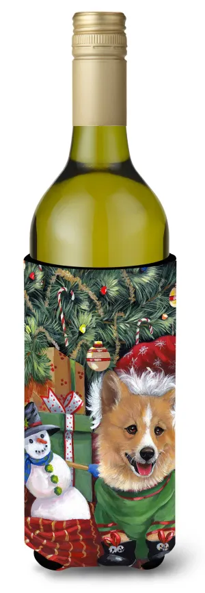 Corgi Under my Christmas Tree Wine Bottle Hugger PPP3078LITERK