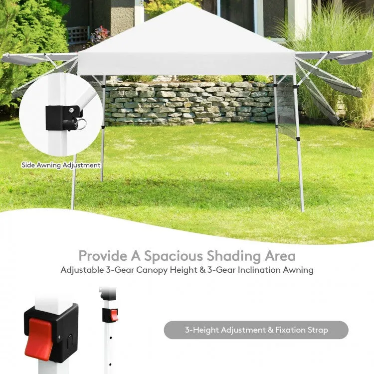 Costway 17x10 ft Outdoor Canopy Pop-Up Sunshade Adjustable Gazebo - Suitable for Backyard Garden Parties