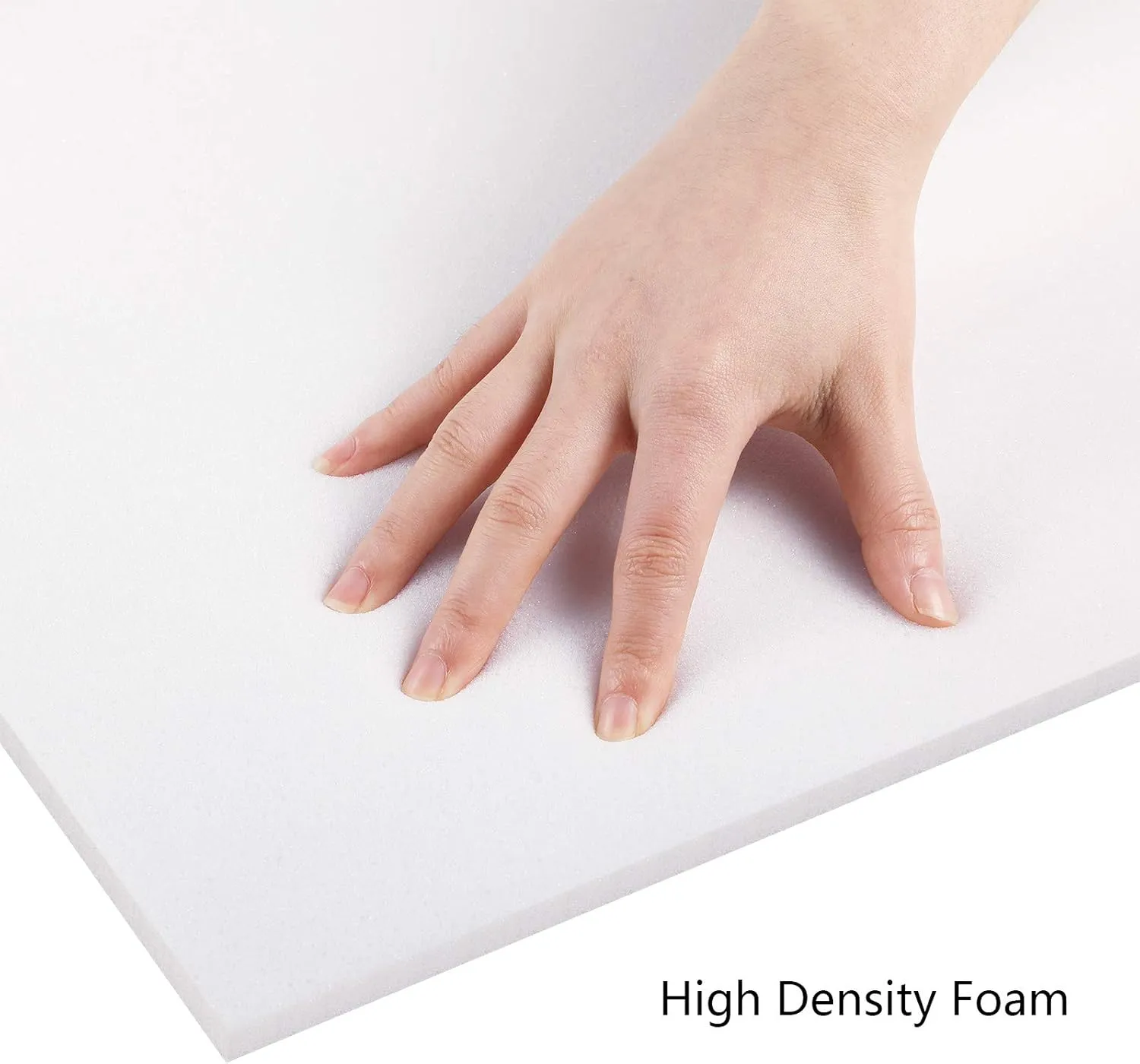Cushion Sheet Upholstery Foam High Density Foam Padding Seat Replacement Upholstery Wrap Sponge Padding for Cushions Chairs Packing Storage and Shipping(79 x 16 x 0.4 Inch,White)