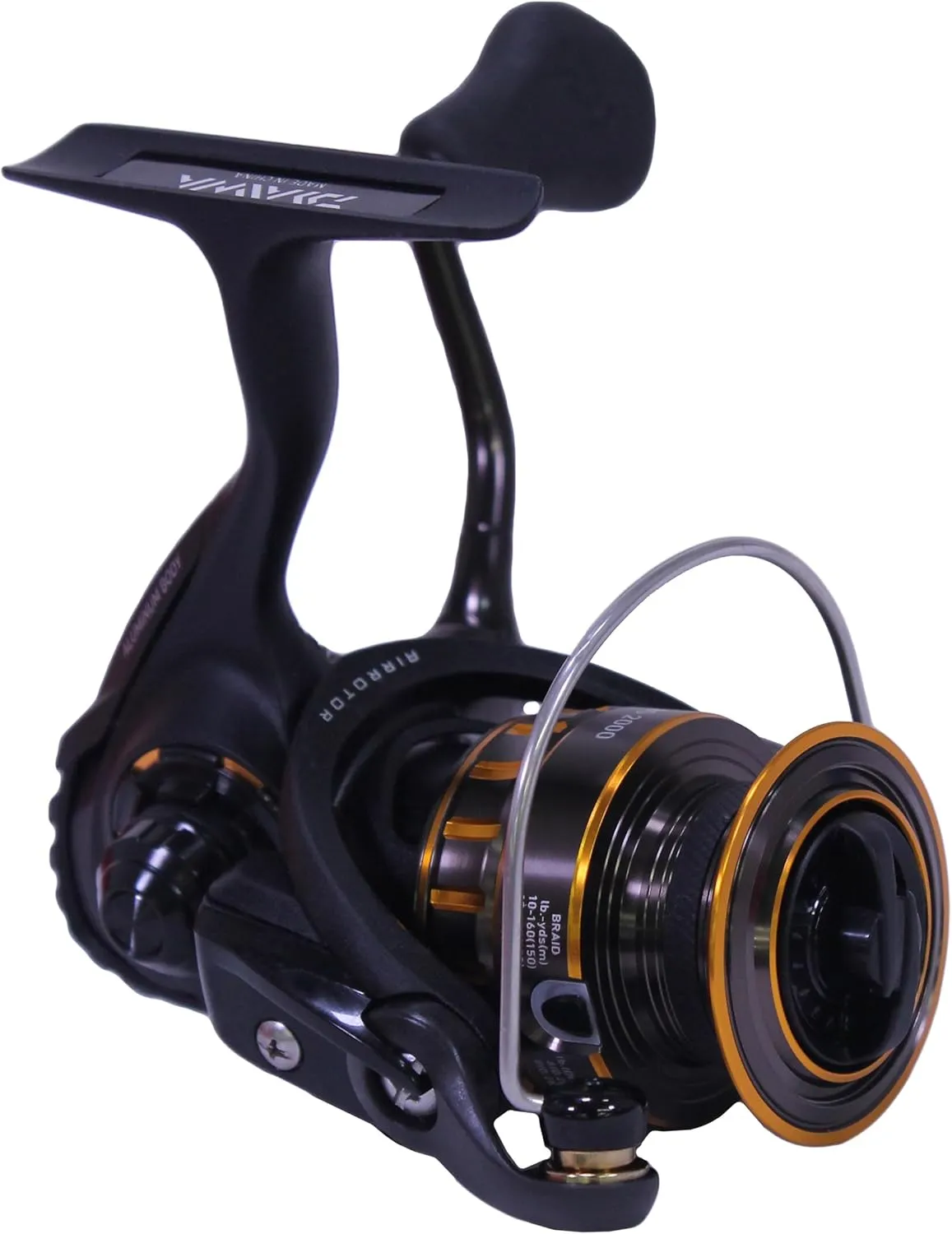 Daiwa BG1500 BG Saltwater Spinning Reel, Black/Gold