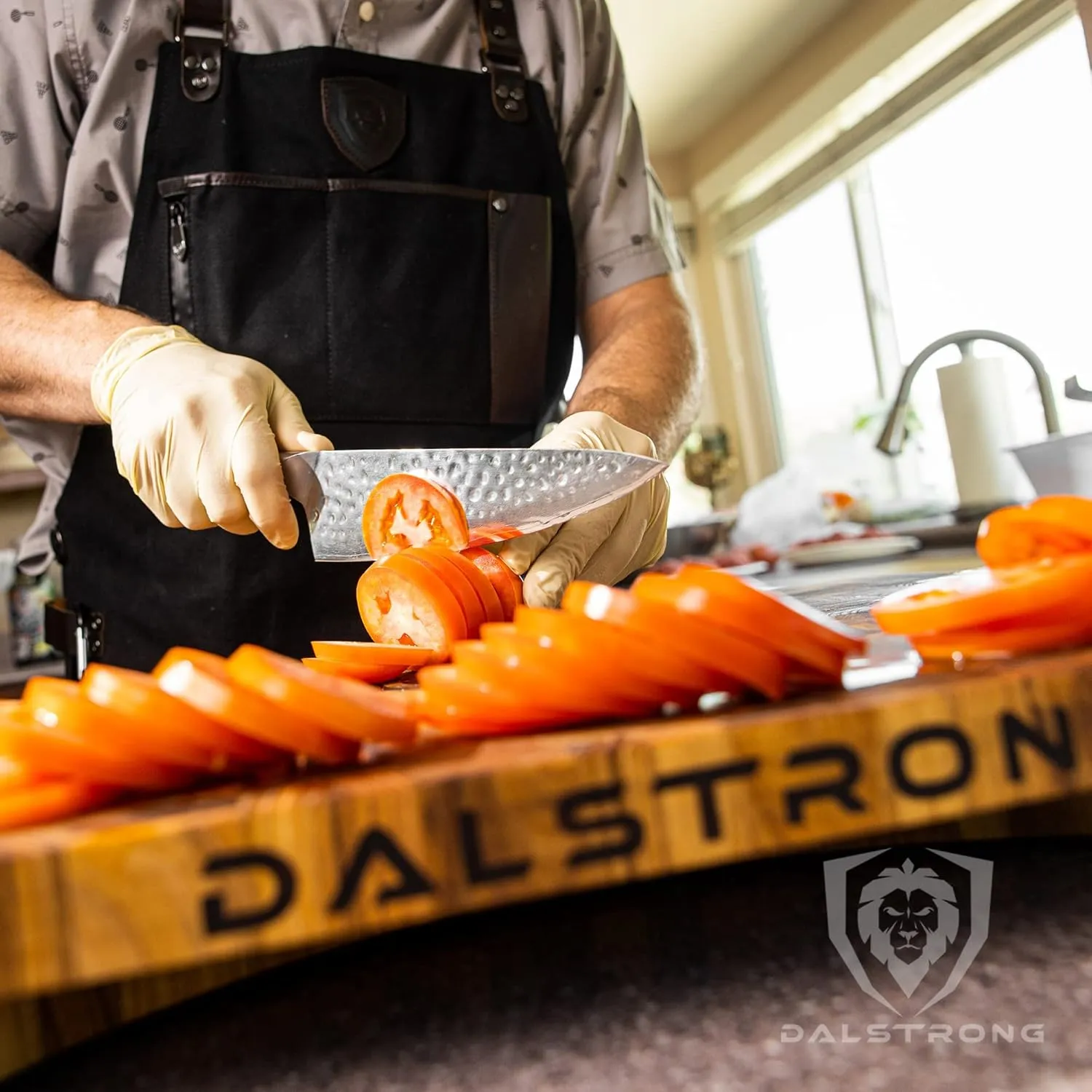 Dalstrong Professional Chef Knife - 8” Blade - Shogun Series ELITE - Damascus Chef Knife - Japanese AUS-10V Super Steel - G10 Black Handle - Razor Sharp - Chef Knife with Sheath