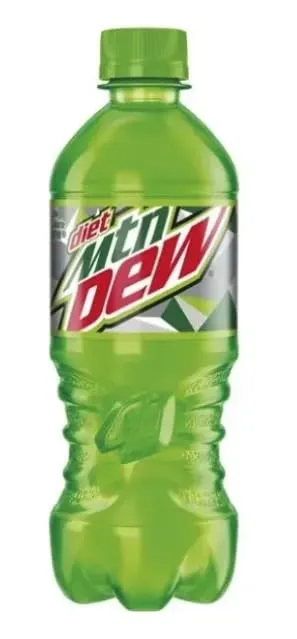 Diet Mountain Dew Soda 20oz Bottles, Quantity of 12