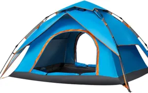 Dome Tents for 2-3 Person Family, Instant Pop Up Camping Tents with Waterproof Sun Shelters, Easy to Install, for Camping Hiking Outdoor Activities Blue (Orange) (Blue)