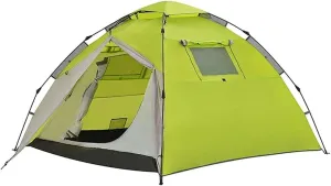 Double Layer Windproof Rainproof Instant Pop-Up Tent for 3-4 Person – Breathable, Waterproof, Easy Setup Camping Tent for Hiking, Travel, and Outdoor Adventures