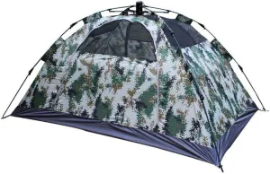 Double Person Camping Tent 4 Season Backpacking Tent Automatic Instant Pop Up Tent for Outdoor Sports with Camouflage