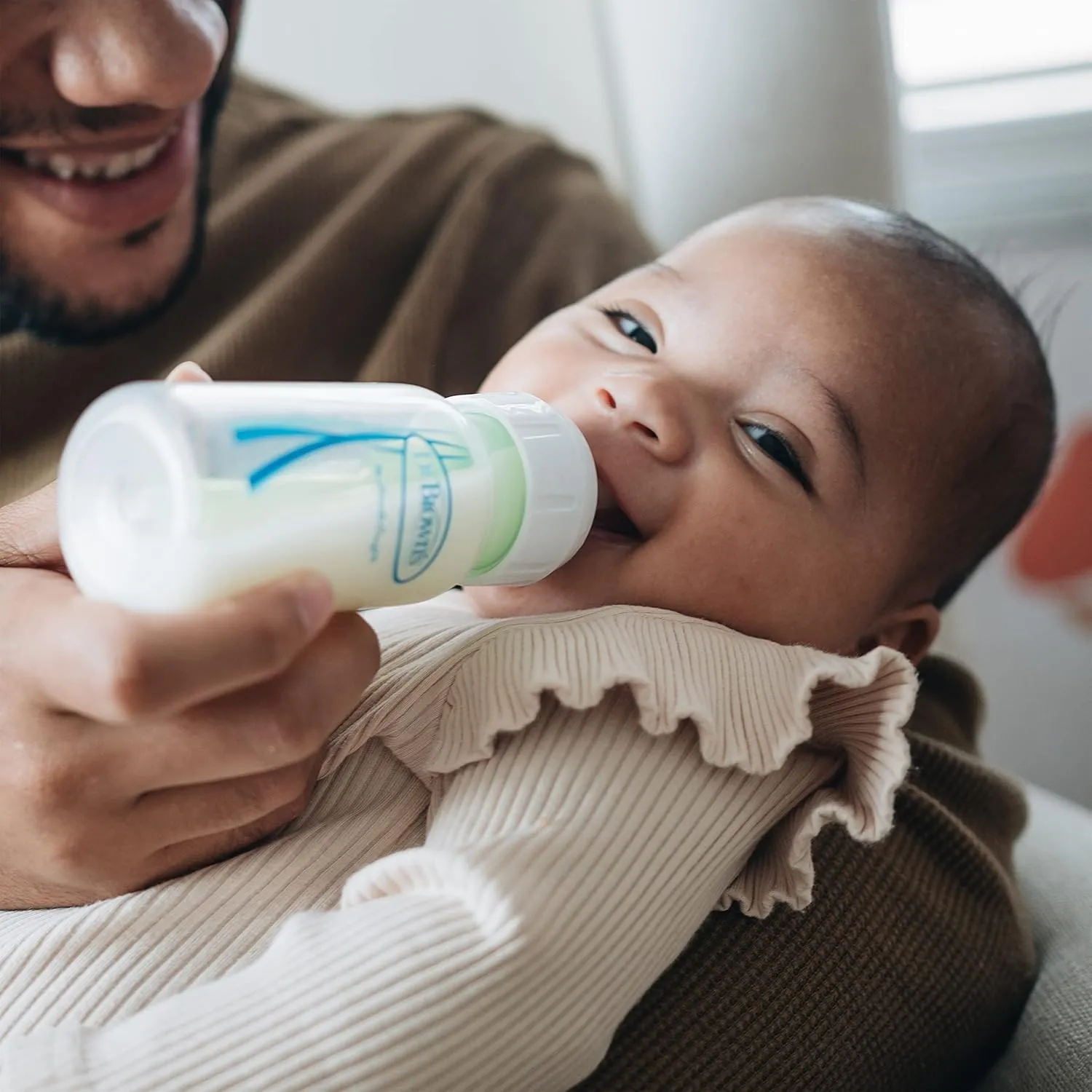 Dr. Brown's Natural Flow Anti-Colic Options  Narrow Baby Bottle Gift Set with Advantage Pacifier, and Bottle Travel Caps