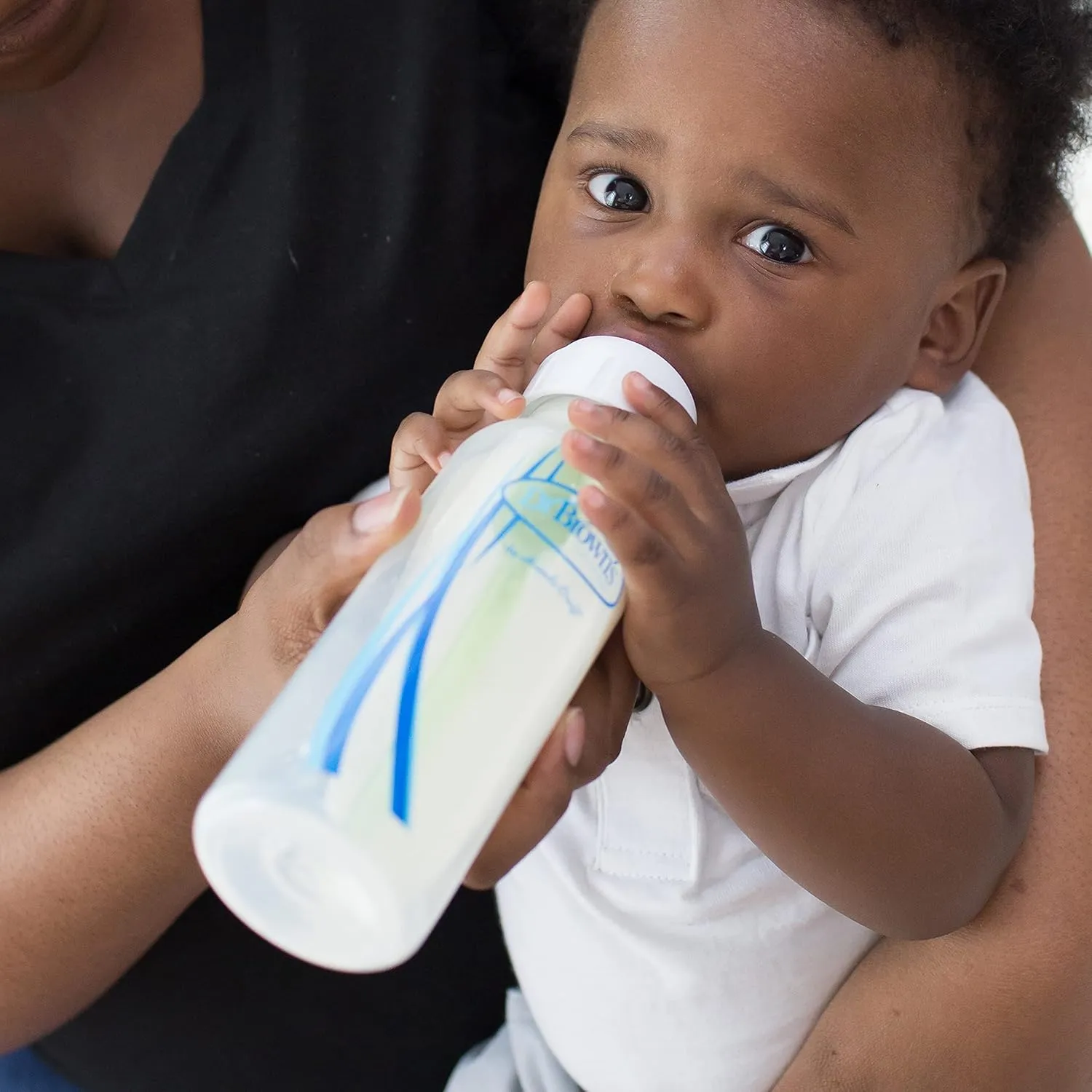 Dr. Brown's Natural Flow Anti-Colic Options  Narrow Baby Bottle Gift Set with Advantage Pacifier, and Bottle Travel Caps