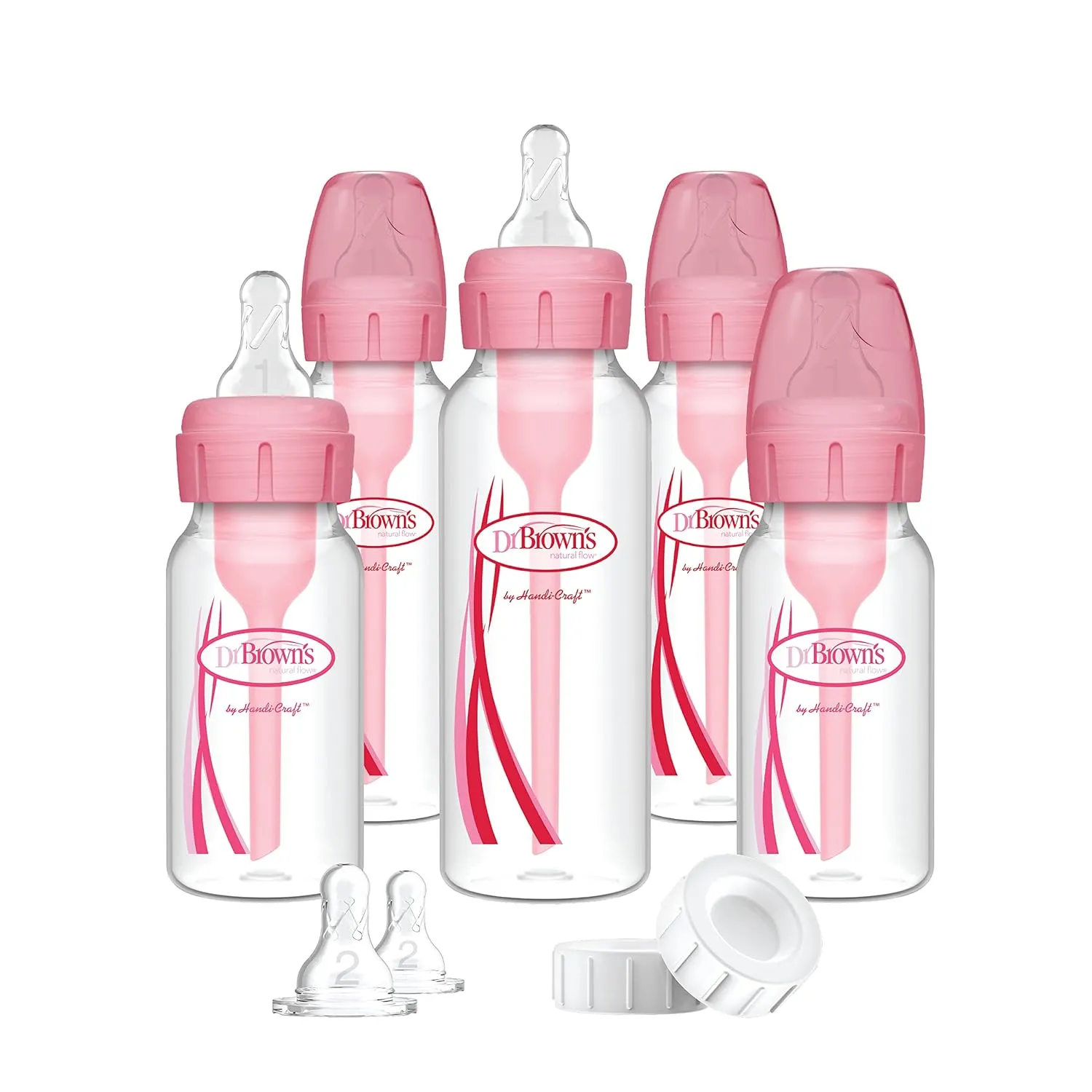 Dr. Brown's Options Feeding Bottles Gift Set in Pink