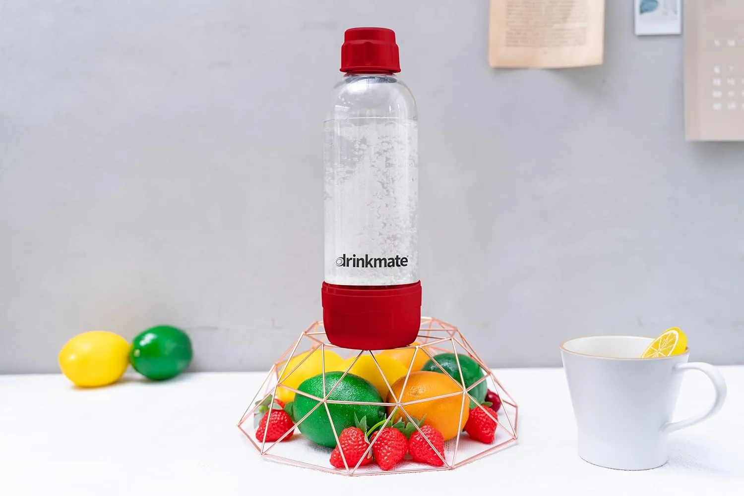 DrinkMate Carbonation Bottles (2 Pack) (0.5L, Red)