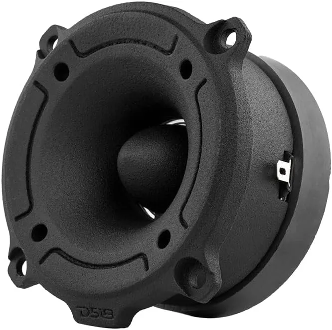 DS18 PRO-TW120B Super Tweeter in Black - 3" Aluminum Frame and Diaphragm, 240W Max, 120W RMS, 4 Ohms, Built in Crossover - PRO Tweeters are The Best in The Pro Audio and Voceteo Market (Pair)