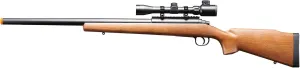 Durable Aluminum Steel Airsoft Sniper Rifle M61 with Scope-Bolt Action Powerful Spring Airsoft Gun, Extreme Power Accurate Sniping with .20g 6mm BBS Ammo