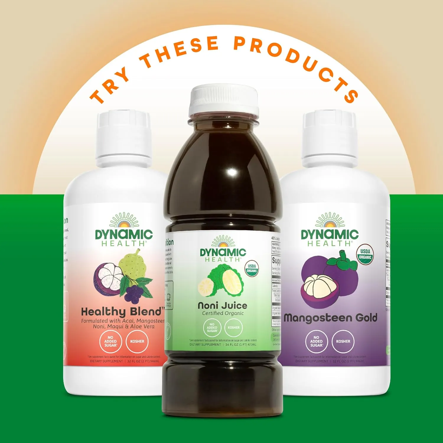 Dynamic Health Graviola Blend, Mangosteen, Nopal and Aloe, 100% Organic, No Additives, Immune System Support, Antioxidant, Vegan, Gluten Free, Non-GMO, 32 Fl oz
