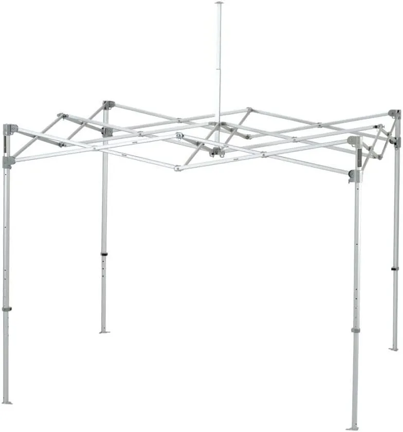 E-Z UP Endeavor Instant Shelter Canopy, 10' x 10', Octagonal-Legged Aluminum Frame, Professional Grade Black Top, 100 Sq' of Shade