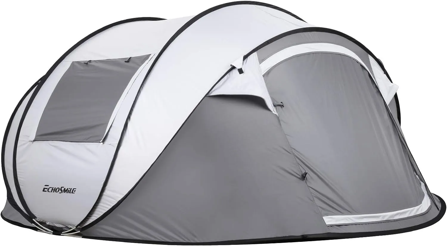 EchoSmile Camping Instant Pop Up Tent, 2/4/6/8/10 Person, Water Resistant Dome, Easy Setup for Camping Hiking and Outdoor, Portable with Carry Bag, 3 Season