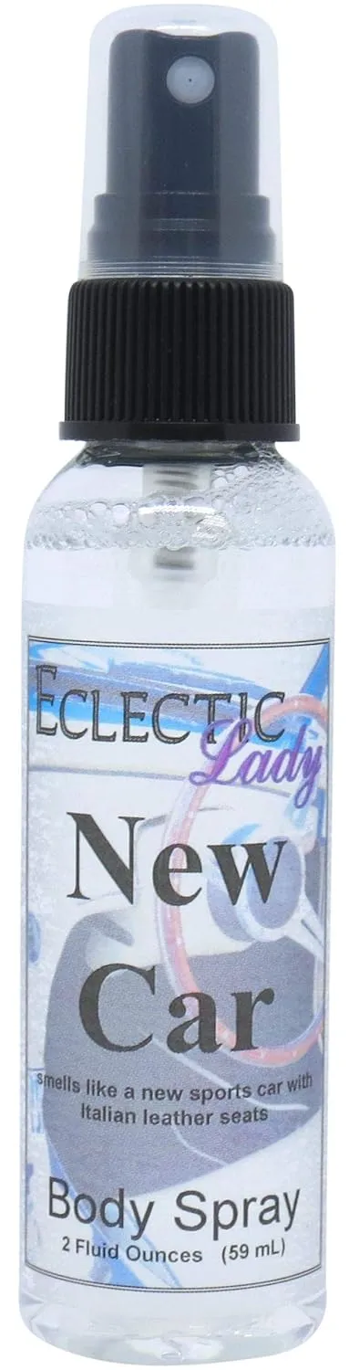 Eclectic Lady New Car Body Spray, Double Strength, 8 ounces, Body Mist for Women with Clean, Light & Gentle Fragrance, Cologne with Soft, Subtle Aroma For Daily Use