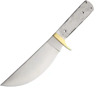 Economy - 10 1/2" Cpt Blackbeard Stainless Steel Skinner Blade W/Brass Guard