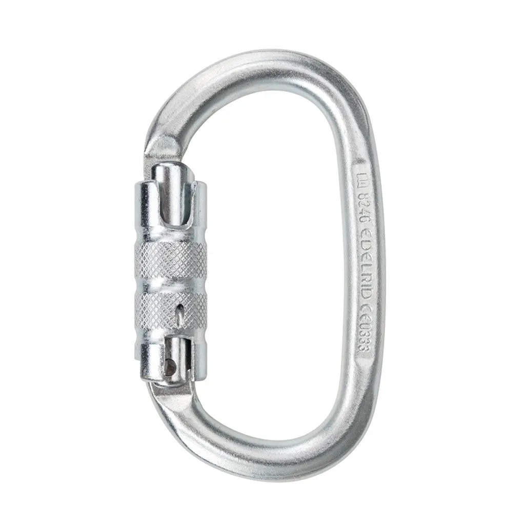 EDELRID Steel Oval Screw/Twist Carabiner