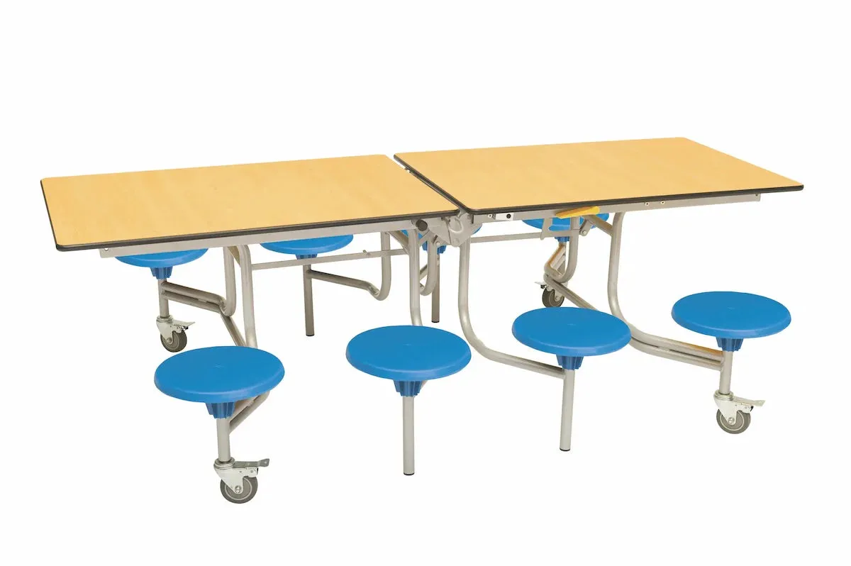 Eight Seat Rectangular Mobile Folding Table - Suitable for age group 7 – 11 years