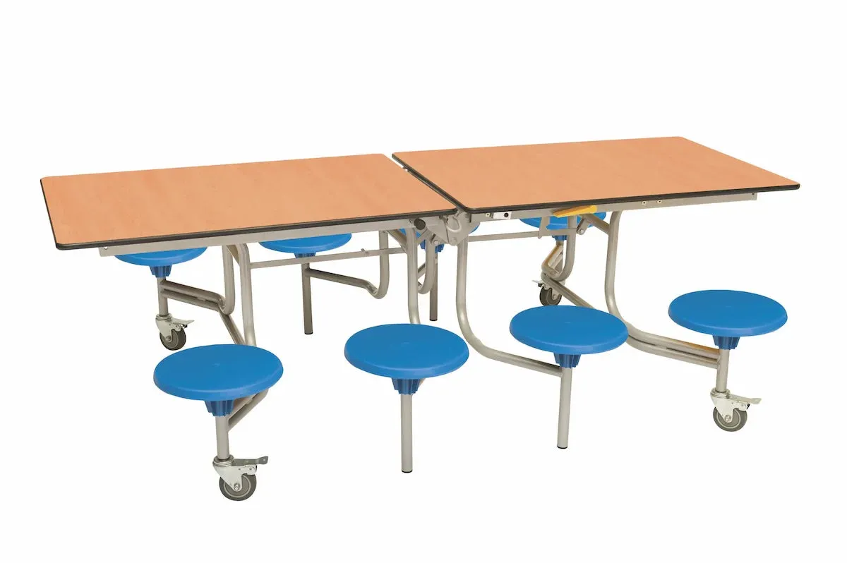 Eight Seat Rectangular Mobile Folding Table - Suitable for age group 7 – 11 years