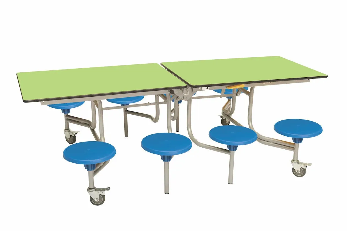 Eight Seat Rectangular Mobile Folding Table - Suitable for age group 7 – 11 years